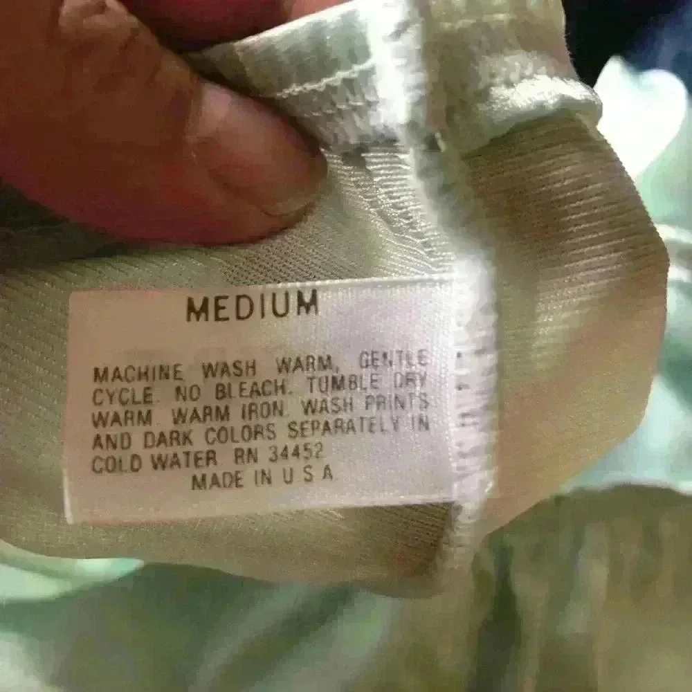 vtg viscose blue PJ bottoms women medium - Picture 3 of 5